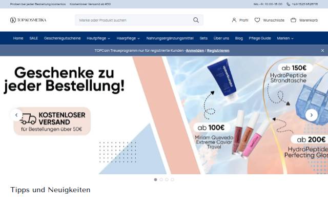 Montra da Professionelle Kosmetik