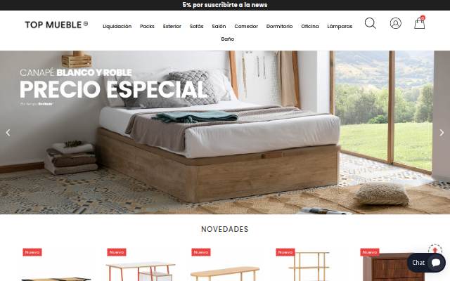Tienda de muebles baratos storefront