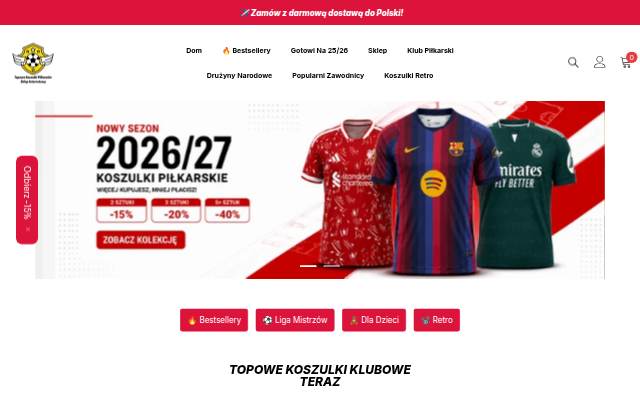 Topowe Koszulki Pilkarskie Sklep Internetowy storefront