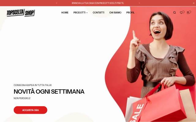 Montra da Topscelta shop