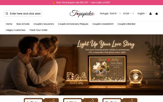 Vitrine de Topspicks