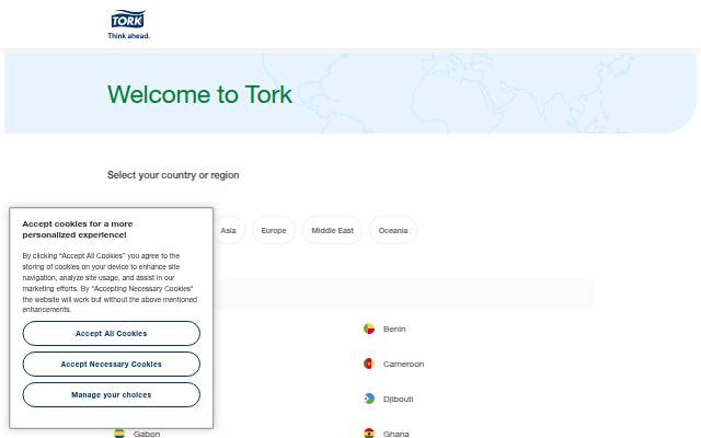 Welcome to Tork storefront