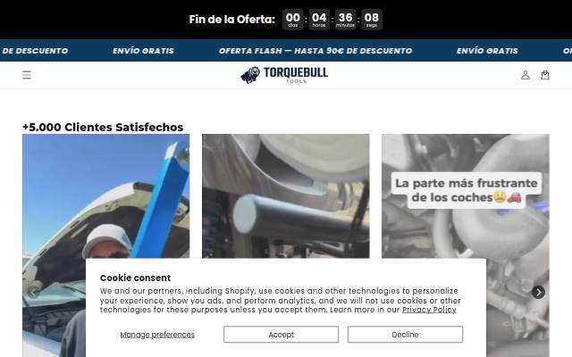 Torque Bull storefront