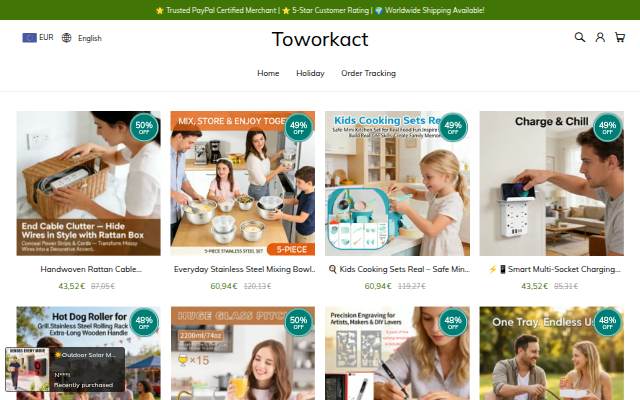 Montra da Toworkact