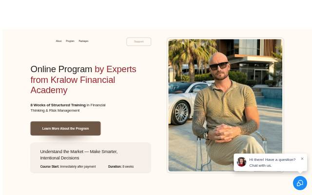 Copy of Online Program by Experts from
Kralow Financial Academy storefront