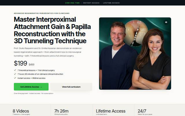 Montra da Interproximal Attachment Gain &amp; Papilla Reconstruction Training
