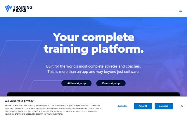 Montra da TrainingPeaks