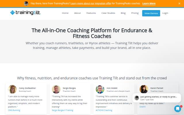 Training Tilt storefront