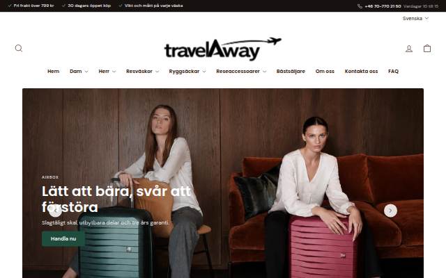 Travelaway storefront
