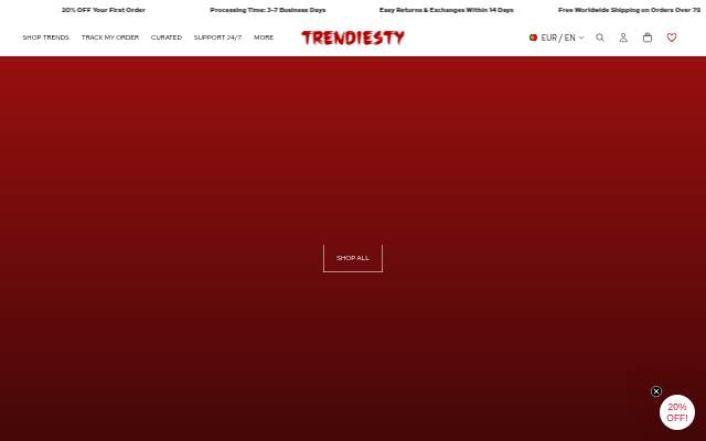Trendiesty Worldwide storefront