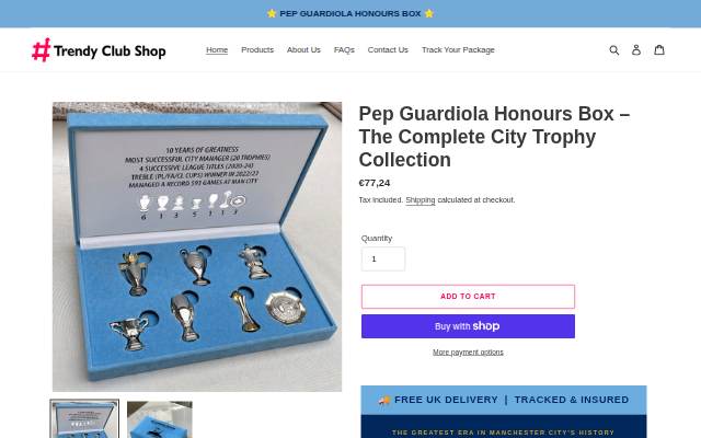 Trendy Club Shop storefront