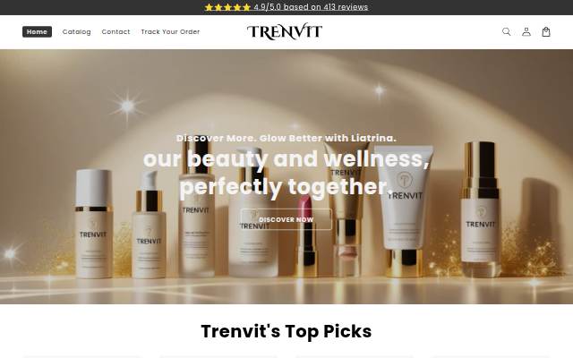 Trenvit UK storefront