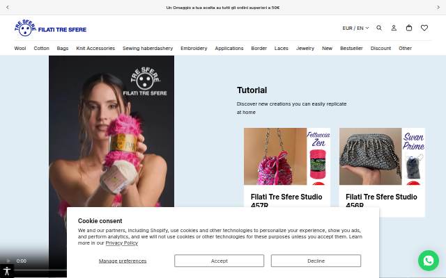 Filati Tre Sfere storefront