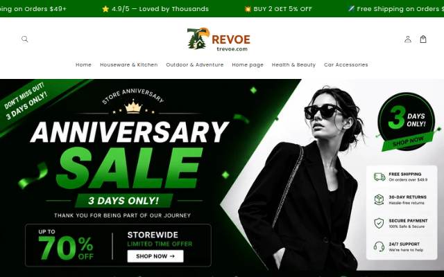 Startseite von trevoe.com