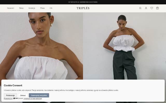 Startseite von TRIPLÉS Official