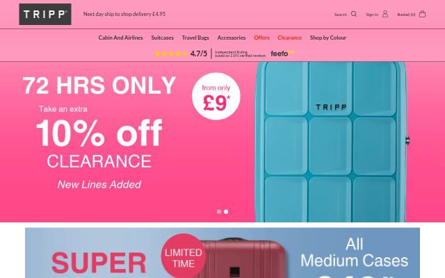 Tripp Luggage storefront