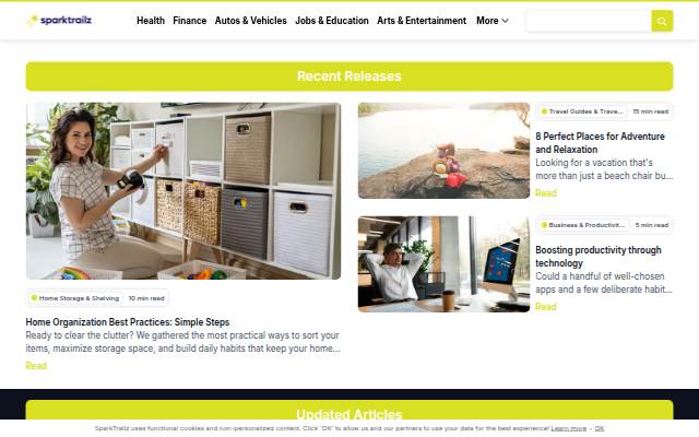 SparkTrailz storefront