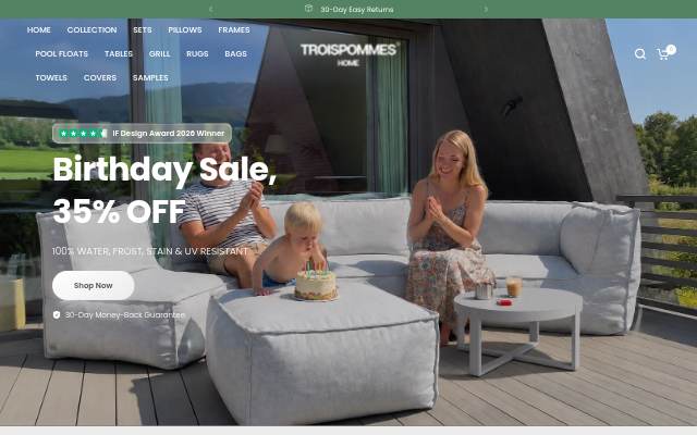 TroisPommes Home® storefront