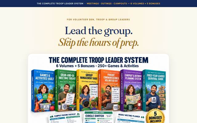 Escaparate de The Complete Troop Leader System — 6 Volumes + 5 Bonuses