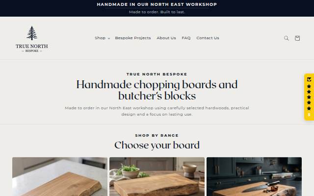 True North Bespoke storefront