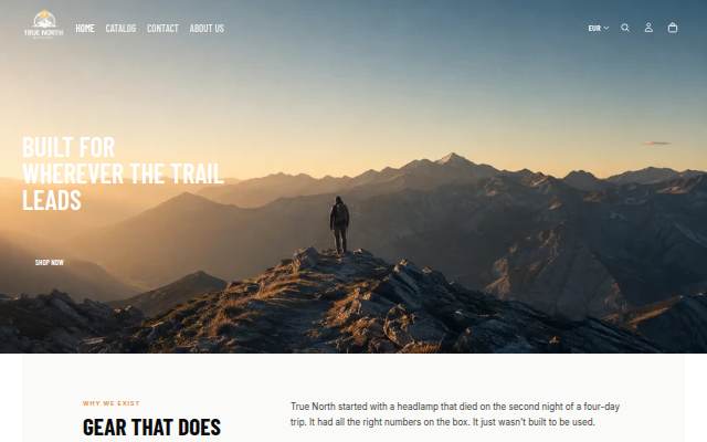 Montra da True North Supply Co