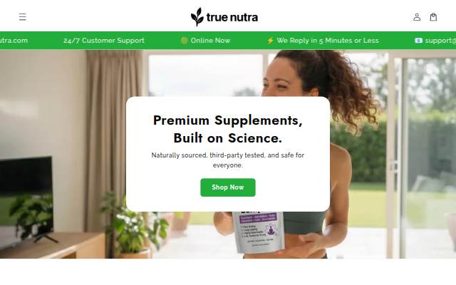 True Nutra storefront