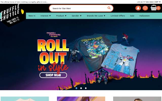 Retro T Shirts & Clothing, Cool Gifts and Accessories : TruffleShuffle.co.uk storefront