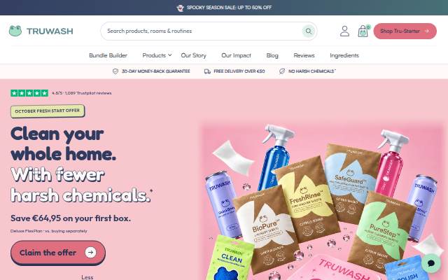 Startseite von TruWash