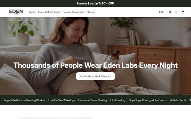 Eden Labs storefront