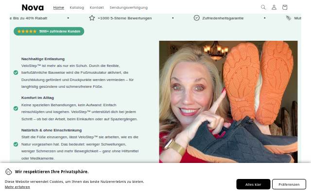 Try-Nova.de storefront