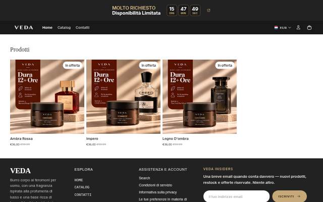Startseite von Veda