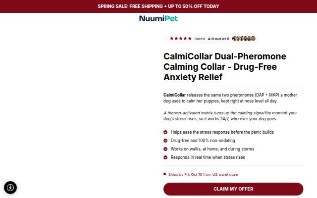 Startseite von CalmiCollar Dog
