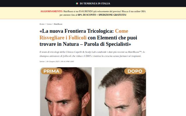 HairBoost™ — Risveglia i Follicoli Naturalmente storefront