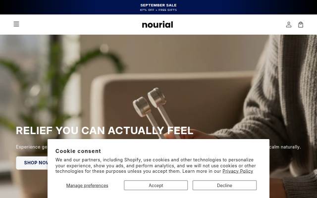 Nourial storefront