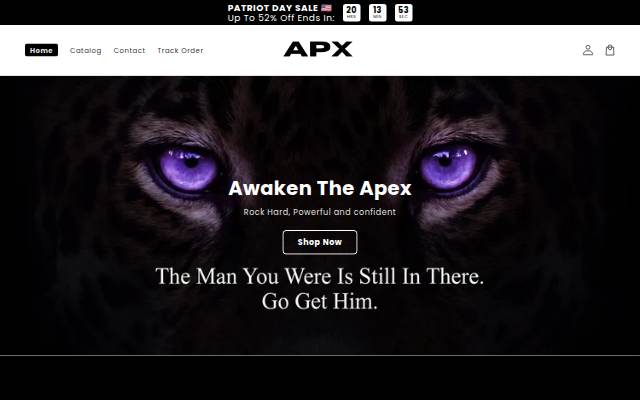 Vitrine de APX MEN