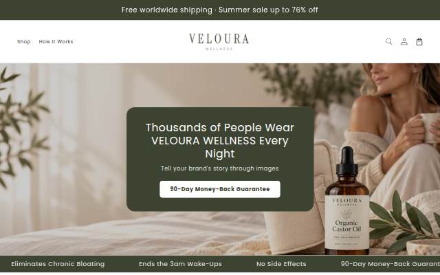 VELOURA storefront