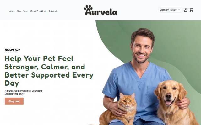 Aurvela storefront