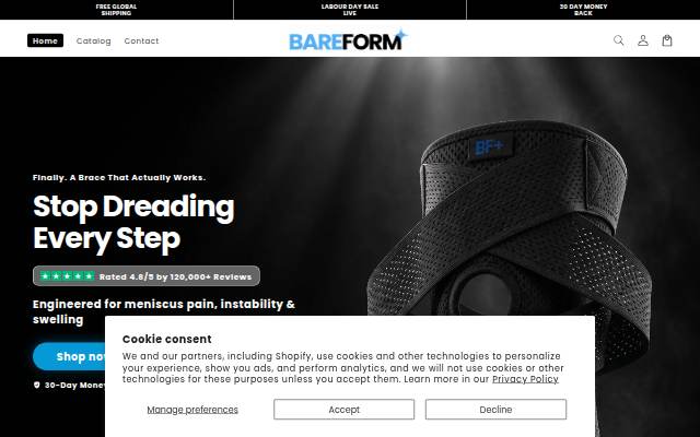 Bareform storefront