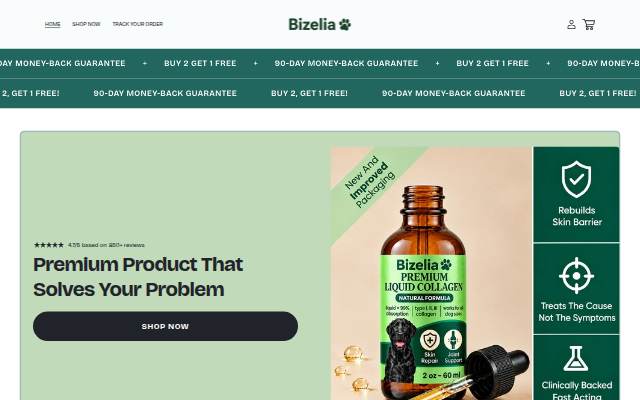 Startseite von BIZELIA.