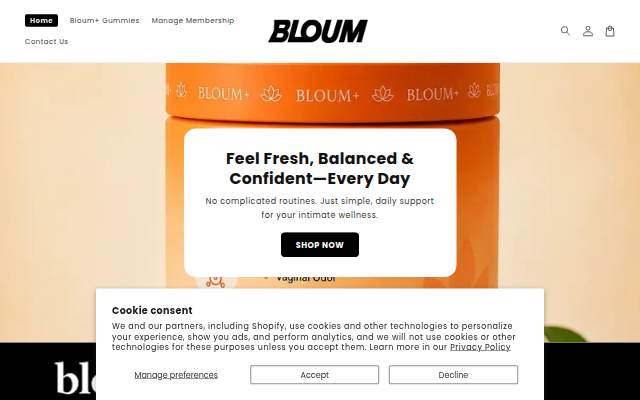 Bloum storefront