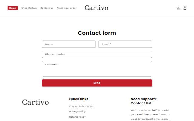 Cartivo storefront