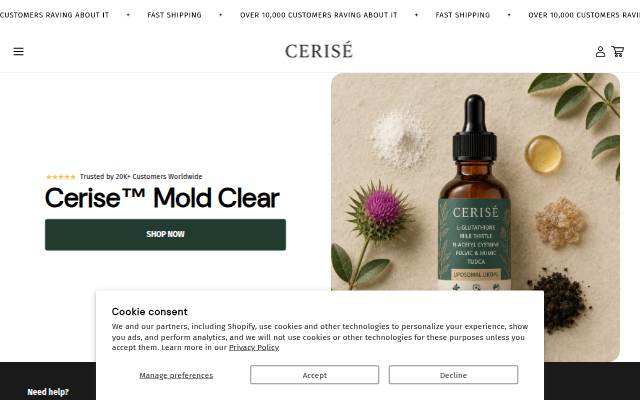 Startseite von Cerise