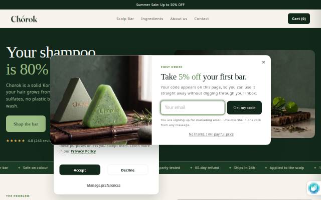 Chorok storefront