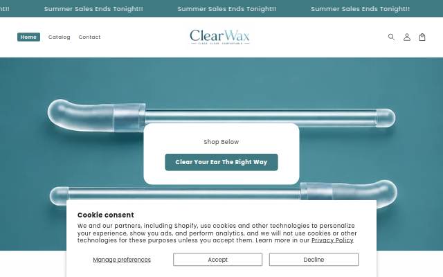 ClearWax™ storefront