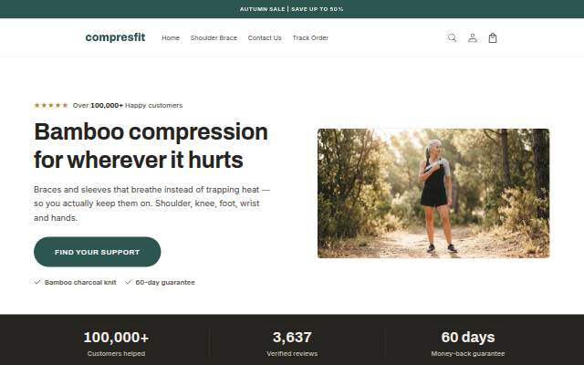 Compresfit storefront