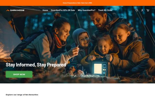 Darkmode storefront