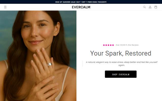 EverCalm storefront