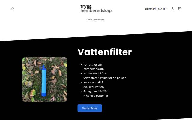 TryggHemberedskap storefront