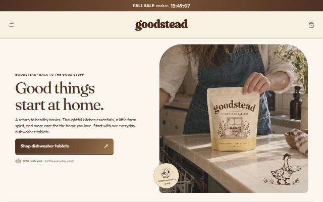 Startseite von GOODSTEAD