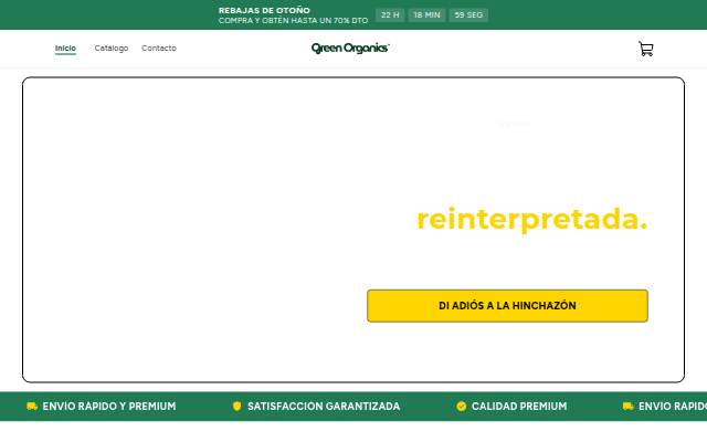 Escaparate de Green Organics